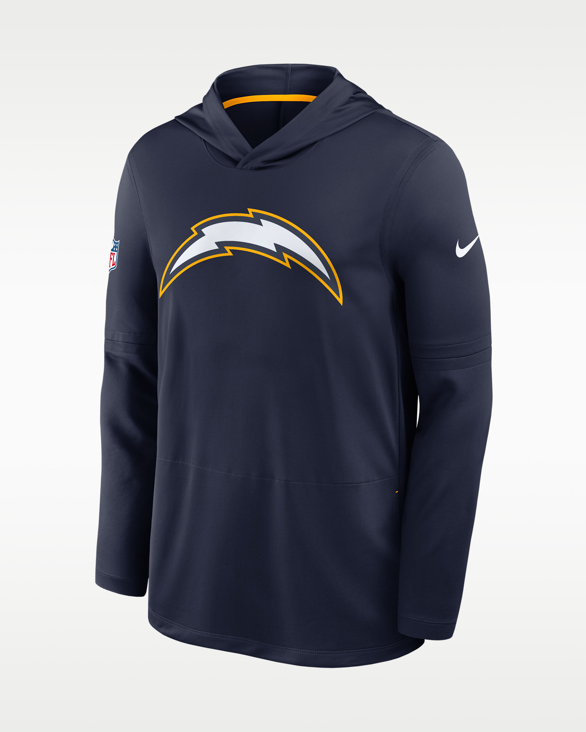 CHARGERS フード付き ウォームアップウェア ネイビー Los Angeles Chargers Alt Men's Nike Dri-FIT NFL Long-Sleeve Hooded